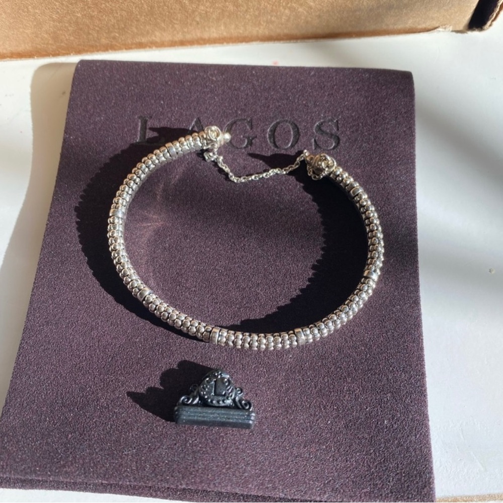 LAGOS Sterling Silver Woven Bead Bracelet - Picture 6 of 12